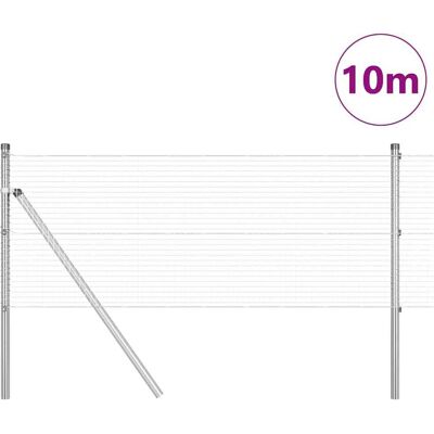 vidaXL Gegalvaniseerde Stalen Omheiningspalen Set 10 x 0,5 m vidaXL Gegalvaniseerde Stalen Omheiningspalen Set 10 x 0,5 m