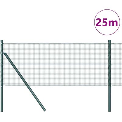 Vidaxl - Zaunpalen 25x0,5m - Groen - Set van 2 - Zaunpalen Vidaxl - Zaunpalen 25x0,5m - Groen - Set van 2 - Zaunpalen
