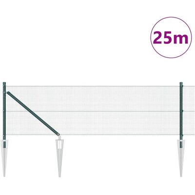Gelast gaashek met 13 palen in Punta Verde 0,5x25 m - Omheining Gelast gaashek met 13 palen in Punta Verde 0,5x25 m - Omheining