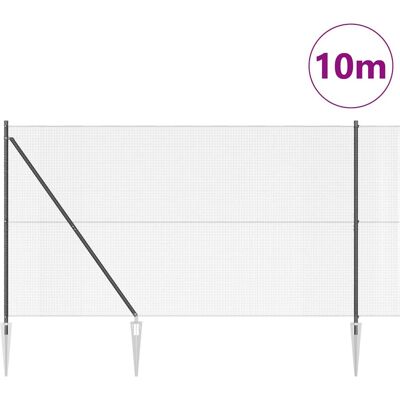 vidaXL Stalen gaashek 1,6x10 m - Omheining vidaXL Stalen gaashek 1,6x10 m - Omheining