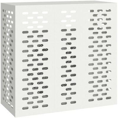 vidaXL Witte kunststof 110 x 50 x 105 cm Airconditionerhoes vidaXL Witte kunststof 110 x 50 x 105 cm Airconditionerhoes