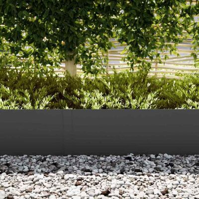 vidaXL Zwarte kunststof 100 x 0.5 x 30 cm Tuinrand - tuinrand vidaXL Zwarte kunststof 100 x 0.5 x 30 cm Tuinrand - tuinrand