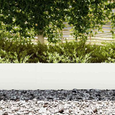 vidaXL Witte Kunststof Tuinomranding 100x0.5x30cm - Tuinomranding vidaXL Witte Kunststof Tuinomranding 100x0.5x30cm - Tuinomranding