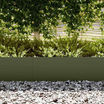 vidaXL Groene Plastic Tuinrand - Uitbreidbaar vidaXL Groene Plastic Tuinrand - Uitbreidbaar