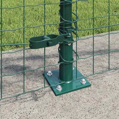 vidaxl - Omheiningspalen Set met 7 Groene Bases - Omheiningspalen Set vidaxl - Omheiningspalen Set met 7 Groene Bases - Omheiningspalen Set