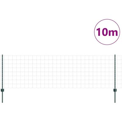 vidaXL Tuinhek Set - 2 Panelen, Groen, 10x0.8 m vidaXL Tuinhek Set - 2 Panelen, Groen, 10x0.8 m