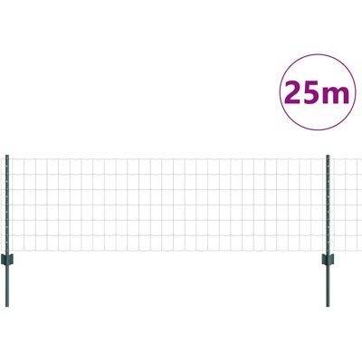 vidaXL - Groene Stalen Omheining 25 x 0,6 m - Duurzame Tuinafsluiting vidaXL - Groene Stalen Omheining 25 x 0,6 m - Duurzame Tuinafsluiting