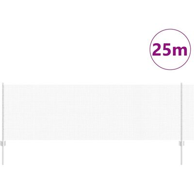 vidaXL 11 Palen - Zilver 0.8x25 m Omheining vidaXL 11 Palen - Zilver 0.8x25 m Omheining