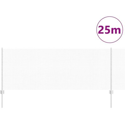 vidaXL Gegalvaniseerde draadhek met 11 U-palen - Fence vidaXL Gegalvaniseerde draadhek met 11 U-palen - Fence