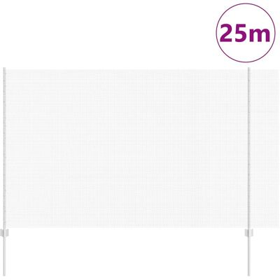 Vaste omheining met 22 U-palen - 1.5x25 m stalen buitenhek Vaste omheining met 22 U-palen - 1.5x25 m stalen buitenhek