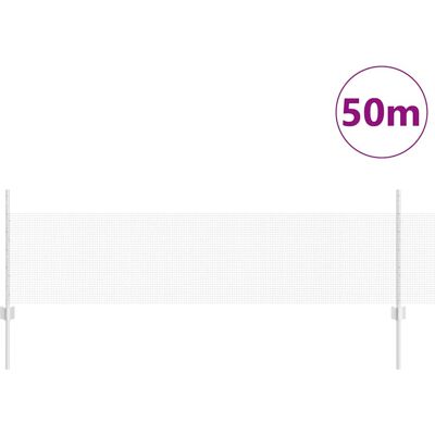 Zilveren Gelast draadhek - 50m - hek Zilveren Gelast draadhek - 50m - hek