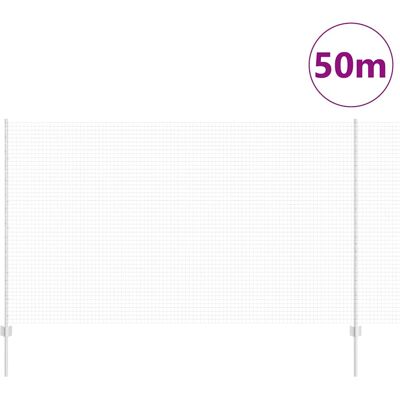 vidaXL Gespijkerd Gaas 44 Palen 1.4x50m - Omheining vidaXL Gespijkerd Gaas 44 Palen 1.4x50m - Omheining