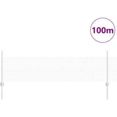 vidaXL Gegalvaniseerd Stalen Omheining 44 Palen 0.5x100 m - Omheining vidaXL Gegalvaniseerd Stalen Omheining 44 Palen 0.5x100 m - Omheining