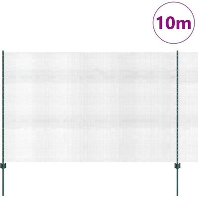 vidaXL Tuinhek 1.6x10 m Galvaniseerd Staal Groen vidaXL Tuinhek 1.6x10 m Galvaniseerd Staal Groen