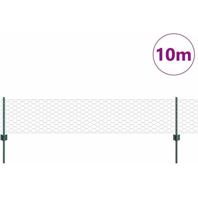 vidaXL Tuinhekset - 5 U-Channel Groen 40cm - Hexagonale Buitenren vidaXL Tuinhekset - 5 U-Channel Groen 40cm - Hexagonale Buitenren