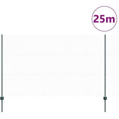 vidaXL Groene Hexagonale Omheining 1.4x10m - Omheining vidaXL Groene Hexagonale Omheining 1.4x10m - Omheining