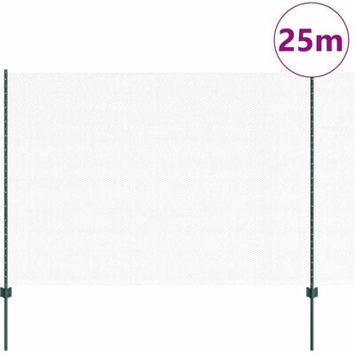 vidaXL Groene Zeskantige Omheining 1,6x25 m - Omheining vidaXL Groene Zeskantige Omheining 1,6x25 m - Omheining