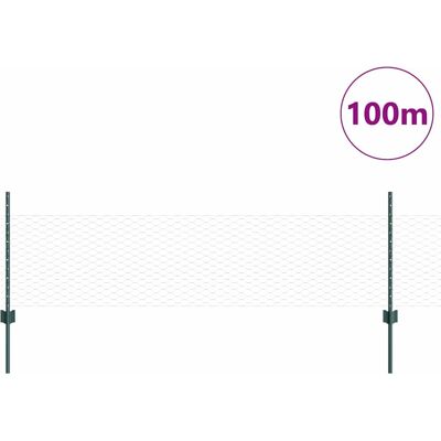 vidaXL Stalen tuinhek 0.5x100 m - Hek vidaXL Stalen tuinhek 0.5x100 m - Hek