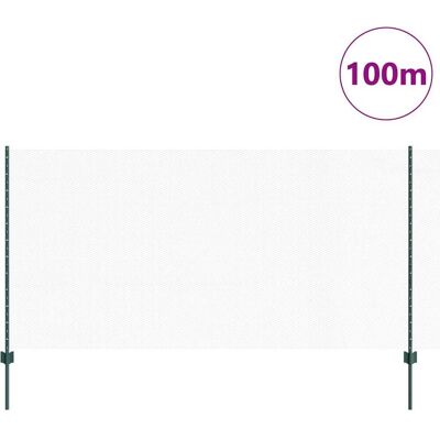 vidaXL Groene zeshoekige tuinhek 120cm - Omheining vidaXL Groene zeshoekige tuinhek 120cm - Omheining