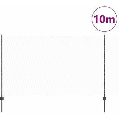 vidaXL Hexagonale Schutting met Palen 10 x 1,4 m PVC-Coated Staal Mesh vidaXL Hexagonale Schutting met Palen 10 x 1,4 m PVC-Coated Staal Mesh