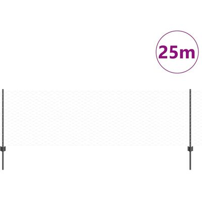 Velux U-Channel Grijs 80cm, Zeskantige Omheining 0.8x25m - Omheining Velux U-Channel Grijs 80cm, Zeskantige Omheining 0.8x25m - Omheining