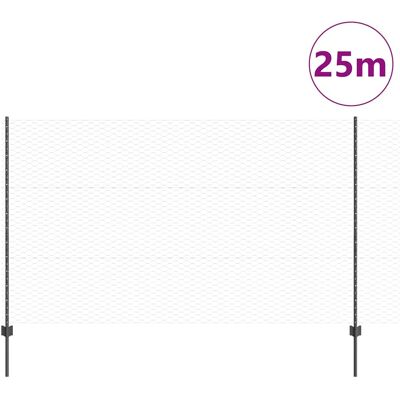 vidaXL Hexagonale Schutting met Palen 25 x 1,4 m PVC-Coated Staal Mesh vidaXL Hexagonale Schutting met Palen 25 x 1,4 m PVC-Coated Staal Mesh