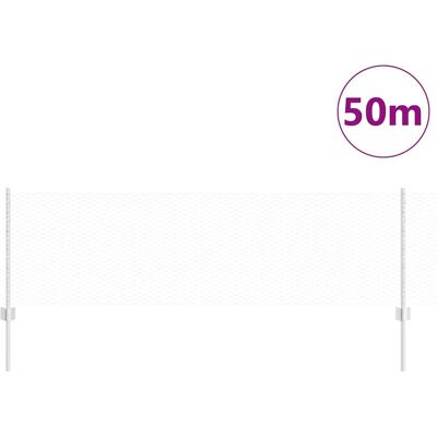 vidaXL Gegalvaniseerd Stalen Hexagonale Tuinhek Set 50m 20 Palen vidaXL Gegalvaniseerd Stalen Hexagonale Tuinhek Set 50m 20 Palen
