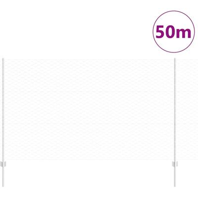 vidaXL Hexagonale Schutting met Palen 50 x 1,4 m Gegalvaniseerd staal vidaXL Hexagonale Schutting met Palen 50 x 1,4 m Gegalvaniseerd staal