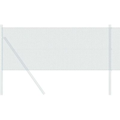 VIDAXL Tuinhek Gegalvaniseerd Staal - Groen - 0.8x25 m VIDAXL Tuinhek Gegalvaniseerd Staal - Groen - 0.8x25 m