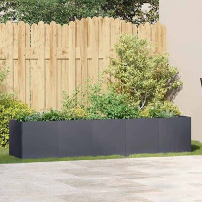 vidaXL Plantenbak Antraciet 200x40x40 cm Koudgewalst Staal vidaXL Plantenbak Antraciet 200x40x40 cm Koudgewalst Staal