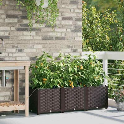 vidaXL Plant Box Rechthoekig Bruin - Plant Box vidaXL Plant Box Rechthoekig Bruin - Plant Box