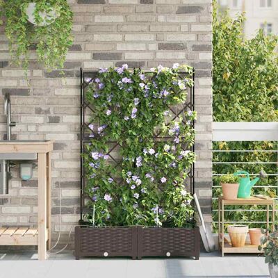 Vidaxl Bruine Zelfbewaterende Verticale Plantpot Vidaxl Bruine Zelfbewaterende Verticale Plantpot