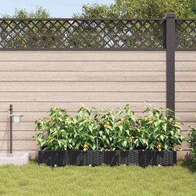 Vidaxl Tuinplanter met irrigatiesysteem - Zwart Vidaxl Tuinplanter met irrigatiesysteem - Zwart
