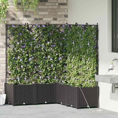 Vidualx 5 stuks tuinafvalbakken met automatische bewatering - Tuinplantbak Vidualx 5 stuks tuinafvalbakken met automatische bewatering - Tuinplantbak
