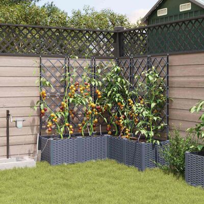 Vidaxl Tuinpotten met irrigatiesysteem - Set van 5 Vidaxl Tuinpotten met irrigatiesysteem - Set van 5