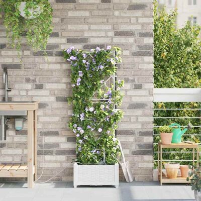 vidaXL Tuinstaander voor Planten - Modern Ruimtebesparend Waterdicht Kunststof vidaXL Tuinstaander voor Planten - Modern Ruimtebesparend Waterdicht Kunststof