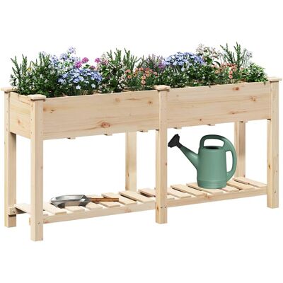 Tuinplantentafel met Ruiten 161x43x76 cm Massief dennenhout vidaXL Tuinplantentafel met Ruiten 161x43x76 cm Massief dennenhout vidaXL