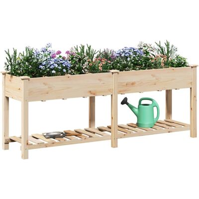 Vidaxl Tuin Plantbak - Duurzaam Modern Houten Opberg voor Binnen & Buiten Vidaxl Tuin Plantbak - Duurzaam Modern Houten Opberg voor Binnen & Buiten