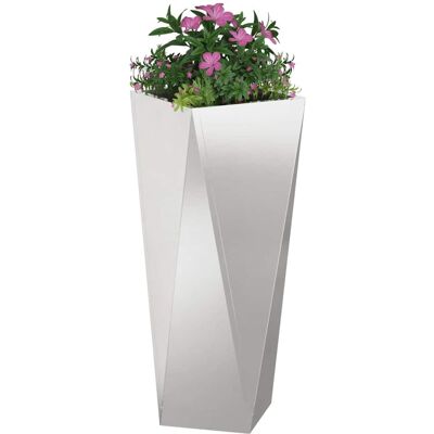 vidaXL Plantenbak 2 pcs Zilver 30 x 30 x 75 cm Roestvrij staal vidaXL Plantenbak 2 pcs Zilver 30 x 30 x 75 cm Roestvrij staal