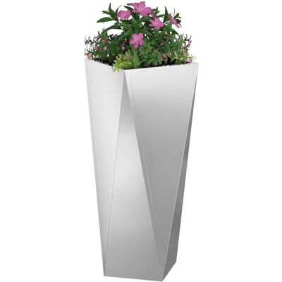 vidaXL Plantenbak Zilver 30 x 30 x 75 cm Gegalvaniseerd staal vidaXL Plantenbak Zilver 30 x 30 x 75 cm Gegalvaniseerd staal