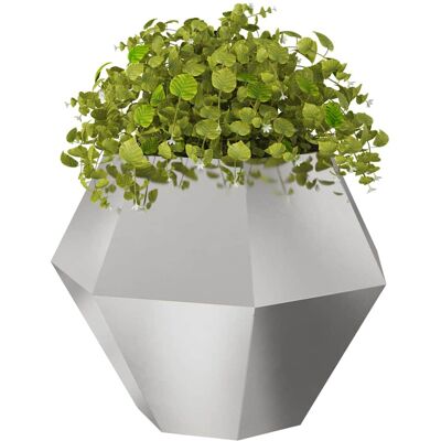 vidaXL Plantenbak Zilver 100 x 100 x 80 cm Roestvrij staal vidaXL Plantenbak Zilver 100 x 100 x 80 cm Roestvrij staal