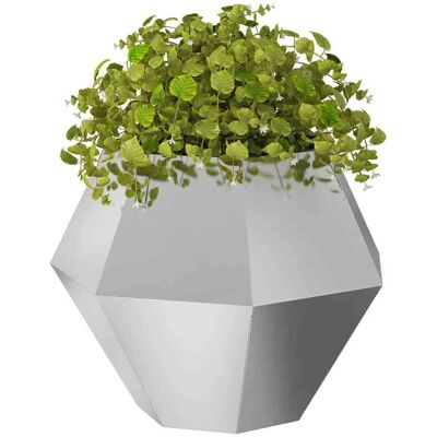 vidaXL Plantenbak Zilver 75 x 75 x 60 cm Roestvrij staal vidaXL Plantenbak Zilver 75 x 75 x 60 cm Roestvrij staal