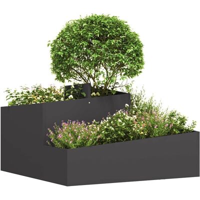 Vidaxl Modern Rechthoekige Metalen Bloempot Vidaxl Modern Rechthoekige Metalen Bloempot