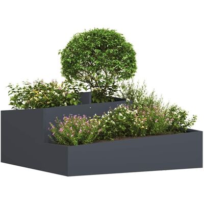 VidaXL Metal Rechthoekige Tuinplantentopf VidaXL Metal Rechthoekige Tuinplantentopf