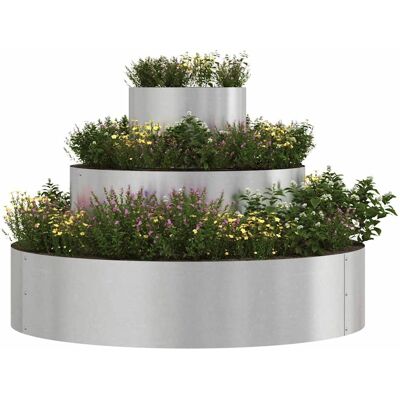 vidaXL Plantenbak Zilver 90 x 90 x 20 cm Roestvrij staal vidaXL Plantenbak Zilver 90 x 90 x 20 cm Roestvrij staal