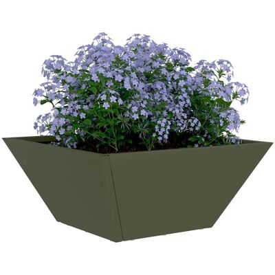 vidaXL Plantenbak 5 st Olijf Groen 35 x 35 x 15 cm Koudgewalst staal vidaXL Plantenbak 5 st Olijf Groen 35 x 35 x 15 cm Koudgewalst staal