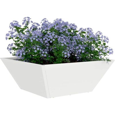 vidaXL Plantenbak 5 st Wit 40 x 40 x 15 cm Koudgewalst staal vidaXL Plantenbak 5 st Wit 40 x 40 x 15 cm Koudgewalst staal