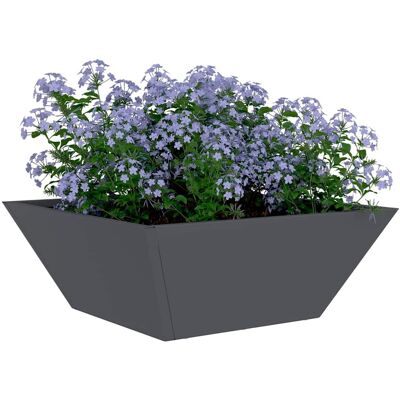 vidaXL Plantenbak 5 st Antraciet 40 x 40 x 15 cm Koudgewalst staal vidaXL Plantenbak 5 st Antraciet 40 x 40 x 15 cm Koudgewalst staal