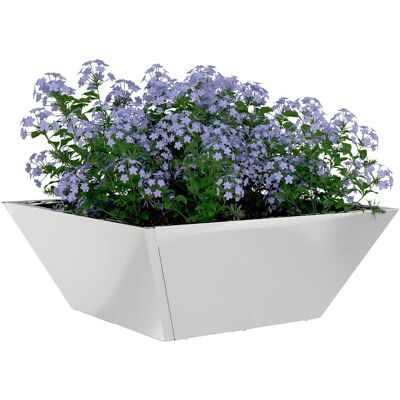 vidaXL Plantenbak Zilver 40 x 40 x 15 cm Gegalvaniseerd staal vidaXL Plantenbak Zilver 40 x 40 x 15 cm Gegalvaniseerd staal
