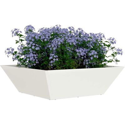 vidaXL Plantenbak 5 st Wit 50 x 50 x 15 cm Koudgewalst staal vidaXL Plantenbak 5 st Wit 50 x 50 x 15 cm Koudgewalst staal